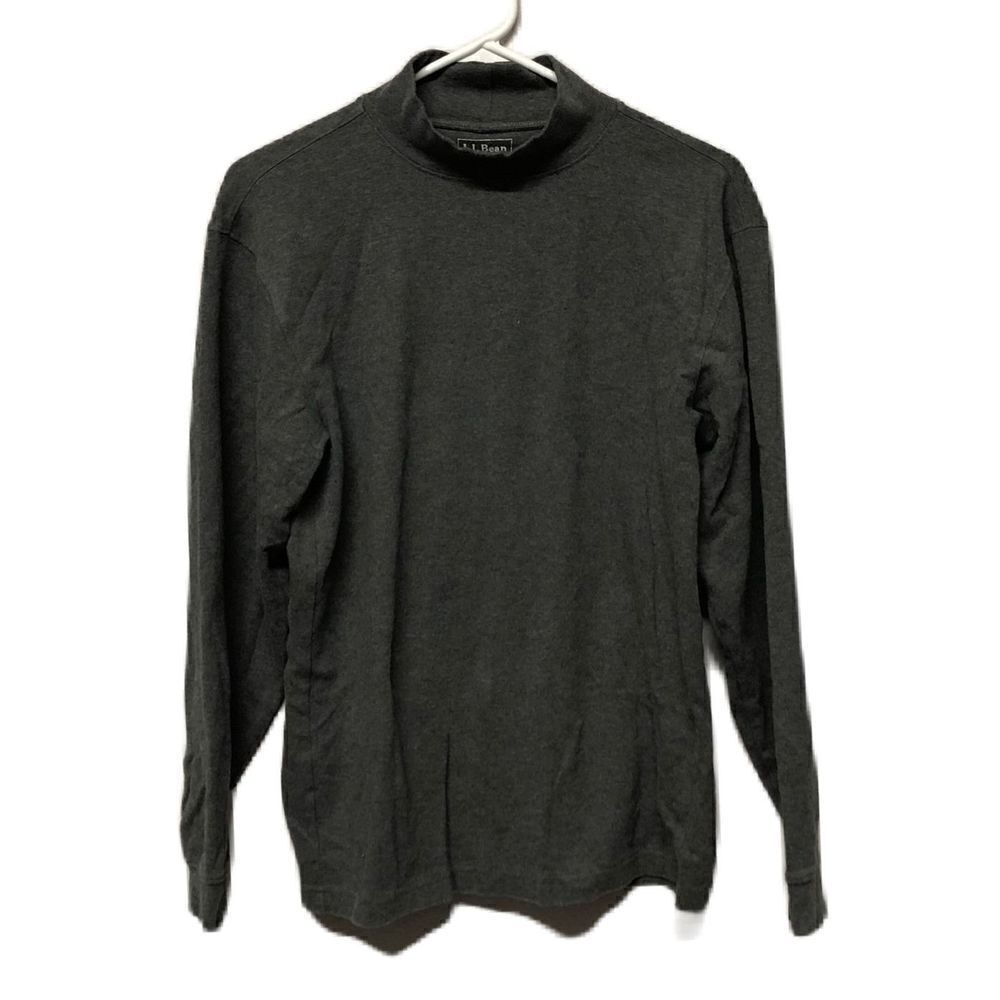 L.L. Bean‎ Womens Small Traditional Fit Slate Gray Long Sleeve Mockneck Top